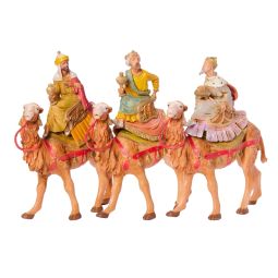 Three Kings on Camels 3 Piece Set - 5" Scale
